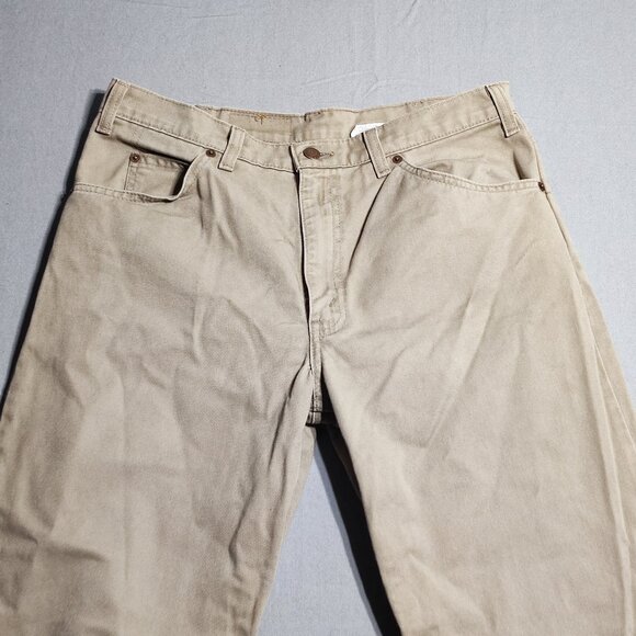 Vintage Levi's 634 white tab jeans men's size 33X32 cream colour, straight relax - Picture 2 of 12